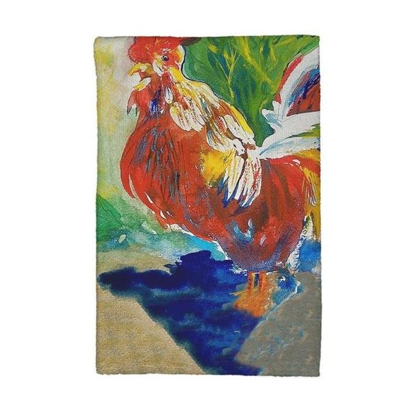 Betsy Drake Betsy Drake KT144 Red Rooster Kitchen Towel KT144